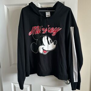 Disney Mickey Mouse hoodie plus size 2X black red white